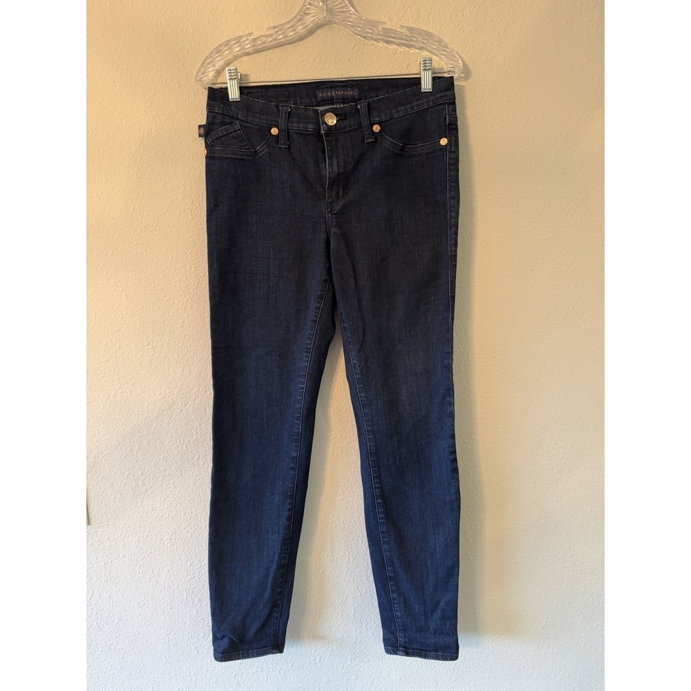 Rock & Republic Jeans Women's Sz. 10 Blue Kashmiere Skinny Jegging ~28.5" Inseam